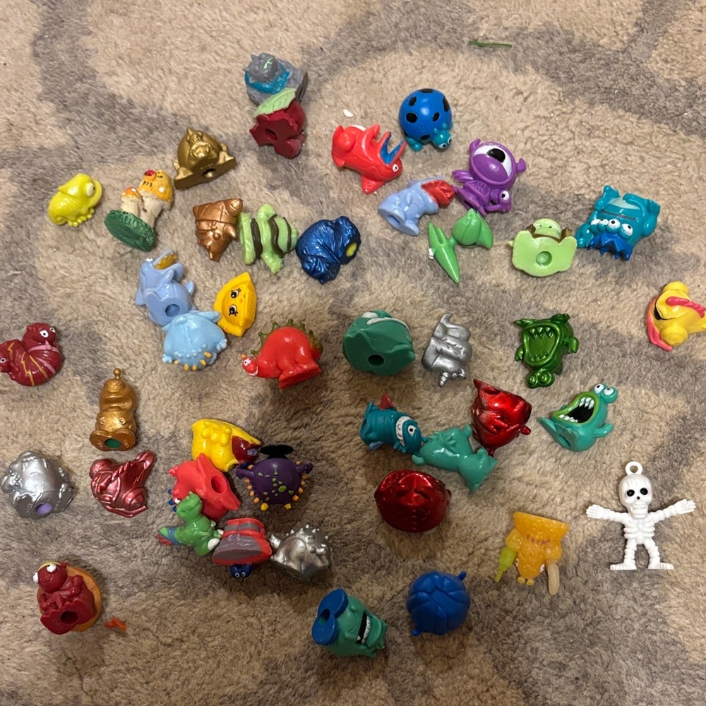Mixed Colorful Mini Monster/Creature Toy Lot